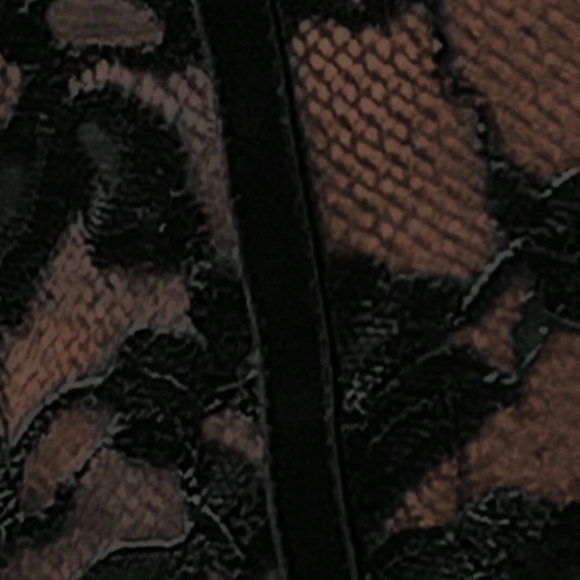 Plus Floral lace Semi Sheer Cami Bodysuit - Picture 4 of 8